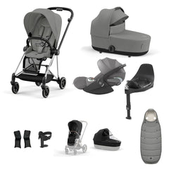 Cybex Mios Travel System - Chrome Black / Mirage Grey