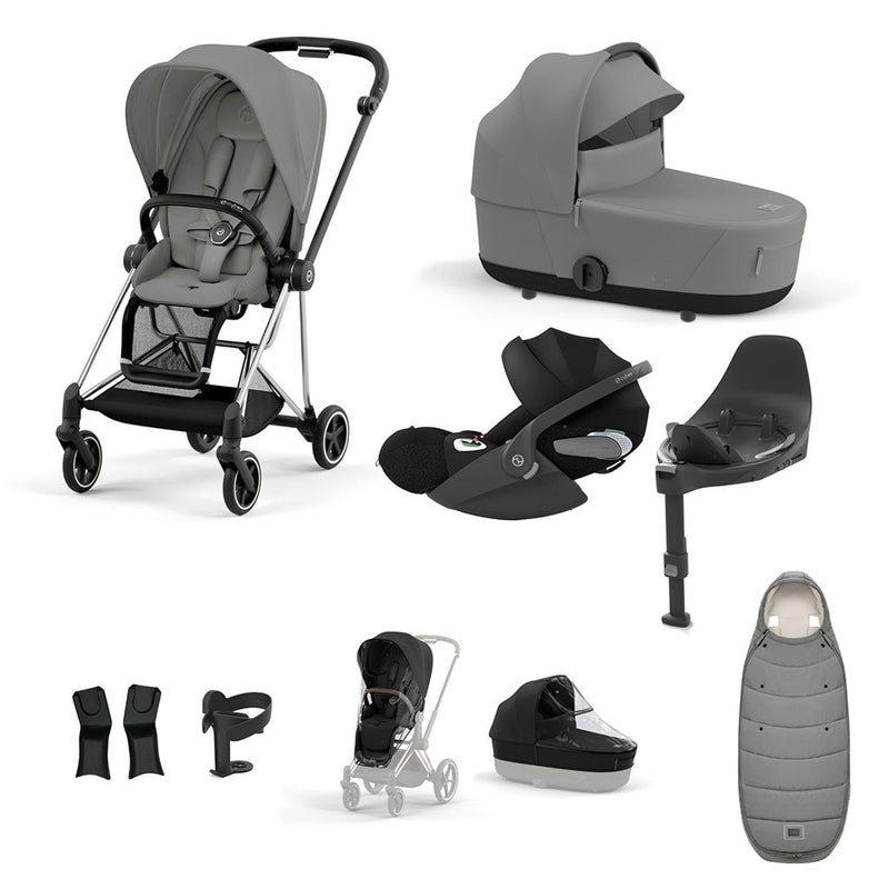 Cybex Mios Travel System - Chrome Black / Mirage Grey