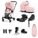 Cybex Mios Travel System - Chrome Black / Peach Pink