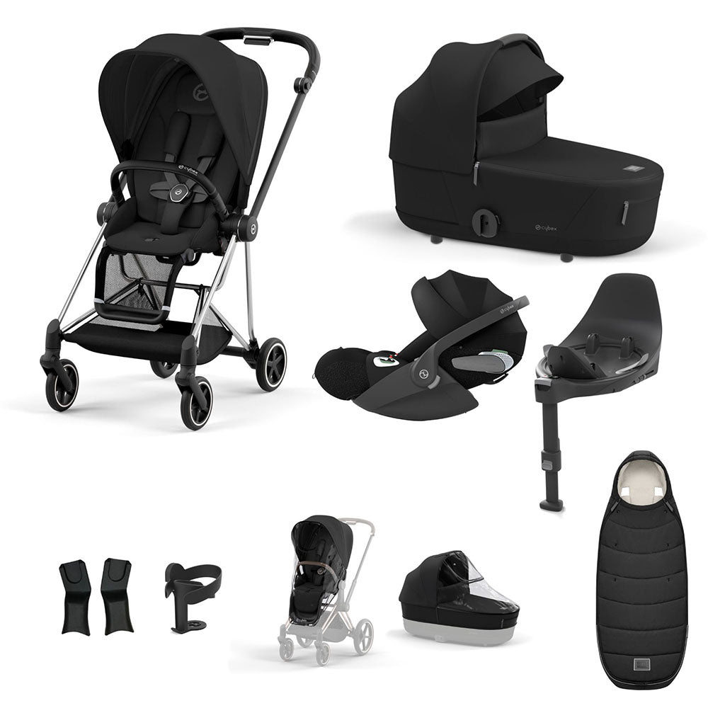Cybex Mios Travel System - Chrome Black / Sepia Black