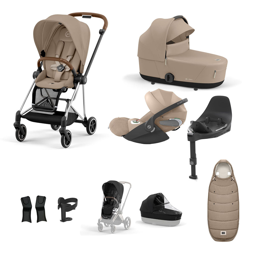 Cybex Mios Travel System - Chrome Brown / Cozy Beige
