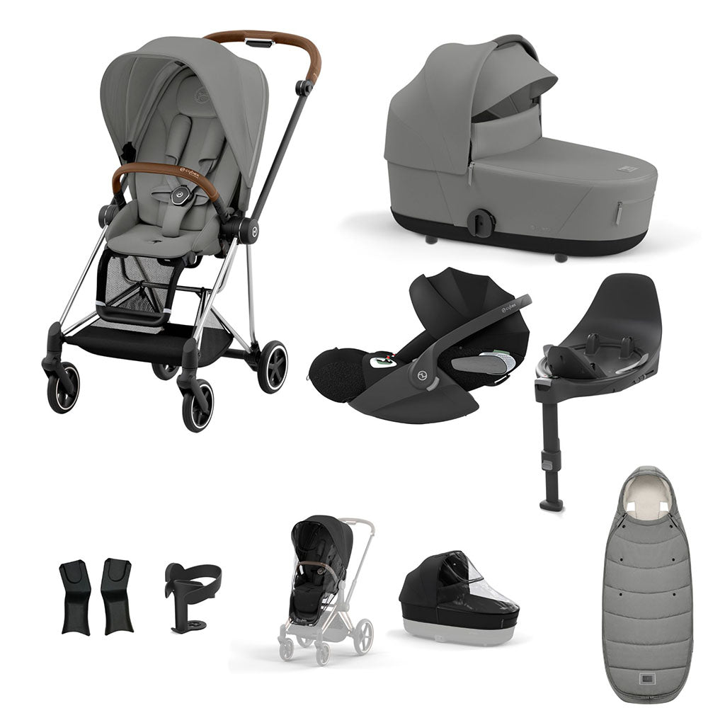 Cybex Mios Travel System - Chrome Brown / Mirage Grey