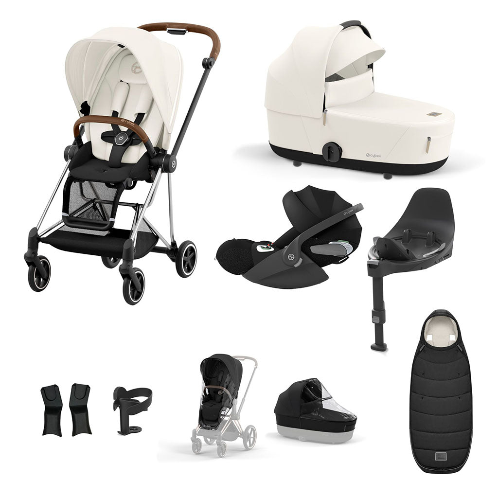 Cybex Mios Travel System - Chrome Brown / Off White