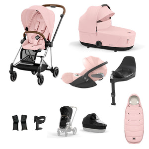 Cybex Mios Travel System - Chrome Brown / Peach Pink