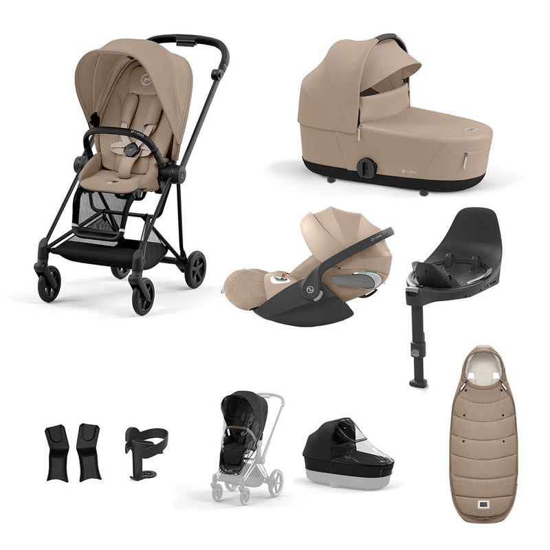 Cybex Mios Travel System - Matt Black / Cozy Beige
