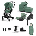 Cybex Mios Travel System - Matt Black / Leaf Green