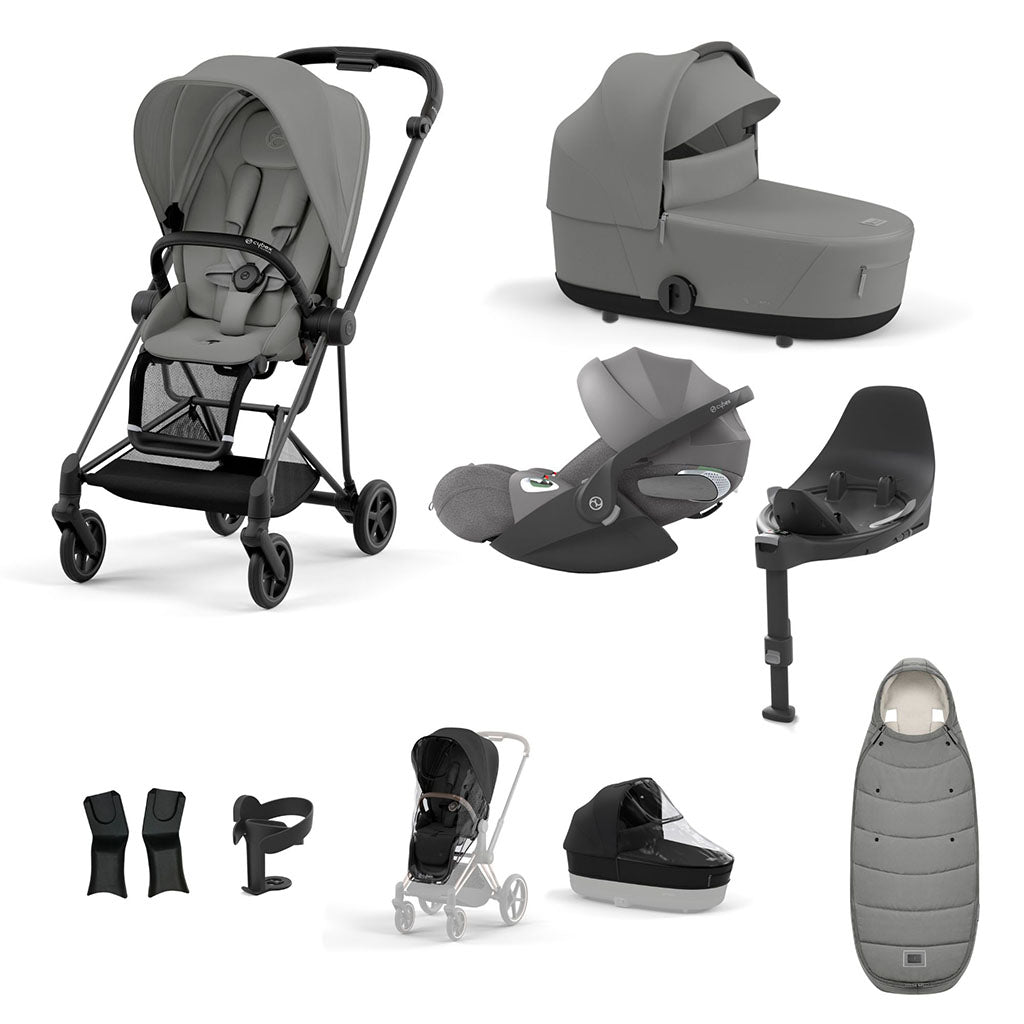 Cybex Mios Travel System - Matt Black / Mirage Grey