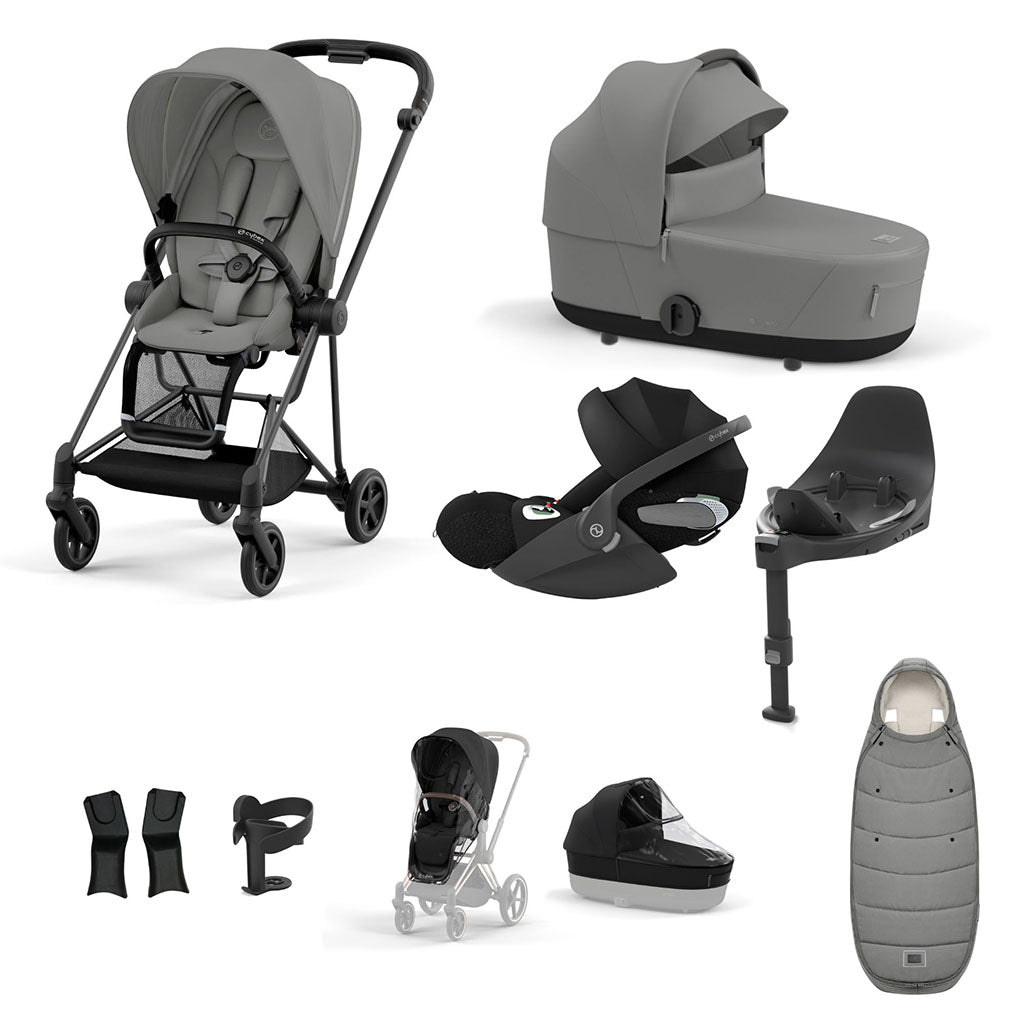 Cybex Mios Travel System - Matt Black / Mirage Grey