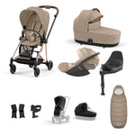 Cybex Mios Travel System - Rosegold / Cozy Beige