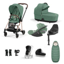 Cybex Mios Travel System - Rosegold / Leaf Green