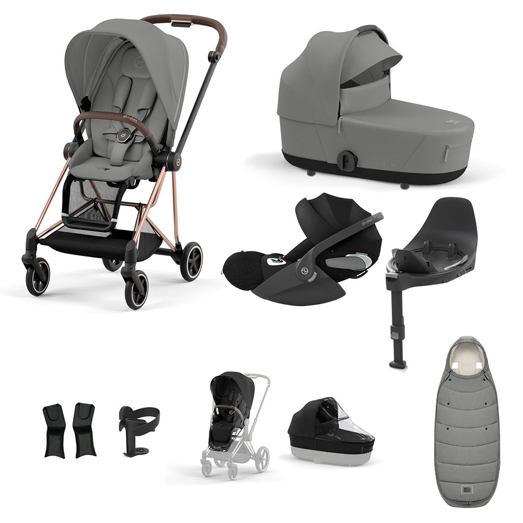 Cybex Mios Travel System - Rosegold / Mirage Grey