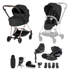 Cybex Mios Ultimate Accessory Bundle Comfort Collection - Rosegold / Sepia Black