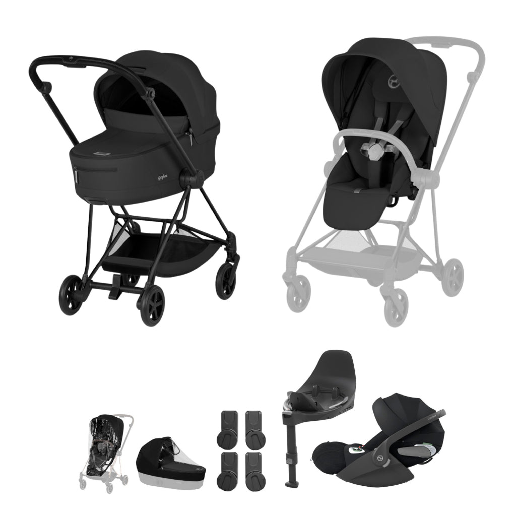 Cybex Mios Ultimate Bundle Comfort Collection - Matt Black / Sepia Black