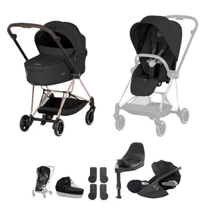 Cybex Mios Ultimate Bundle Comfort Collection - Rosegold / Sepia Black