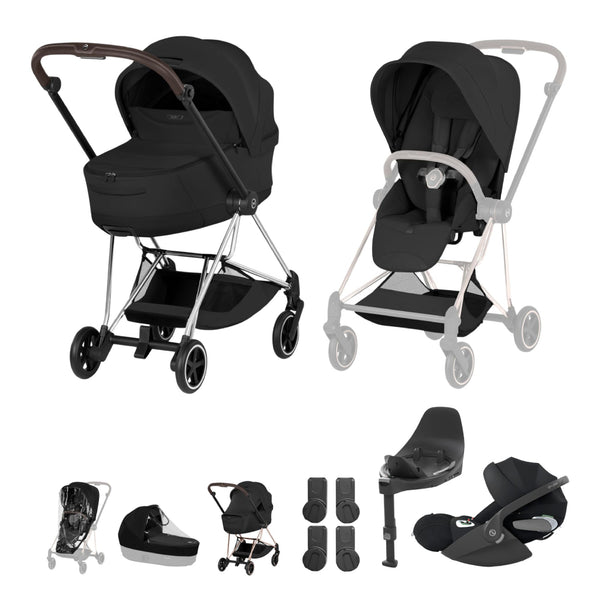 Cybex Mios Ultimate Bundle Style Collection - Chrome Brown / Sepia Black