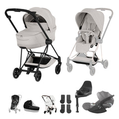 Cybex Mios Ultimate Bundle Style Collection - Matt Black / City Grey
