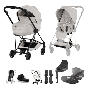 Cybex Mios Ultimate Bundle Style Collection - Matt Black / City Grey