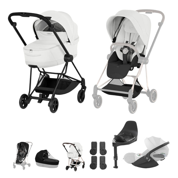 Cybex Mios Ultimate Bundle Style Collection - Matt Black / Off White