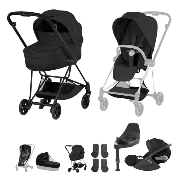 Cybex Mios Ultimate Bundle Style Collection - Matt Black / Sepia Black