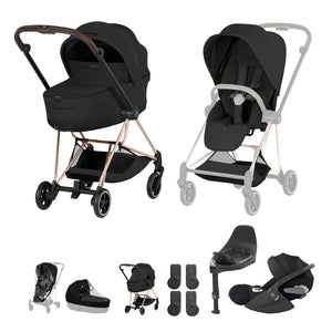 Cybex Mios Ultimate Bundle Style Collection - Rosegold / Sepia Black