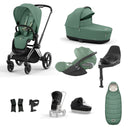 Cybex Priam Travel System - Chrome Black / Leaf Green