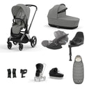 Cybex Priam Travel System - Chrome Black / Mirage Grey