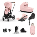 Cybex Priam Travel System - Chrome Brown / Peach Pink