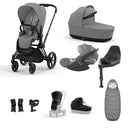 Cybex Priam Travel System - Matt Black / Mirage Grey