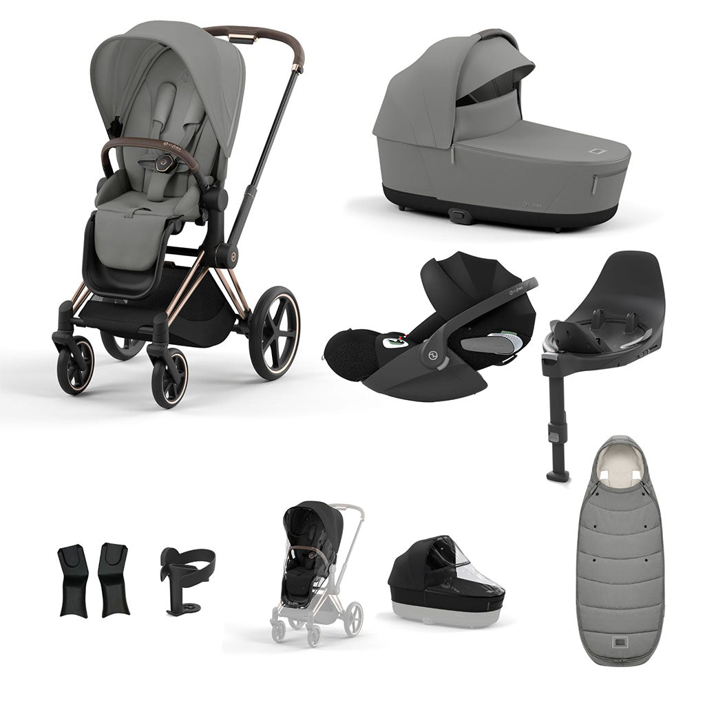 Cybex Priam Travel System - Rosegold / Mirage Grey