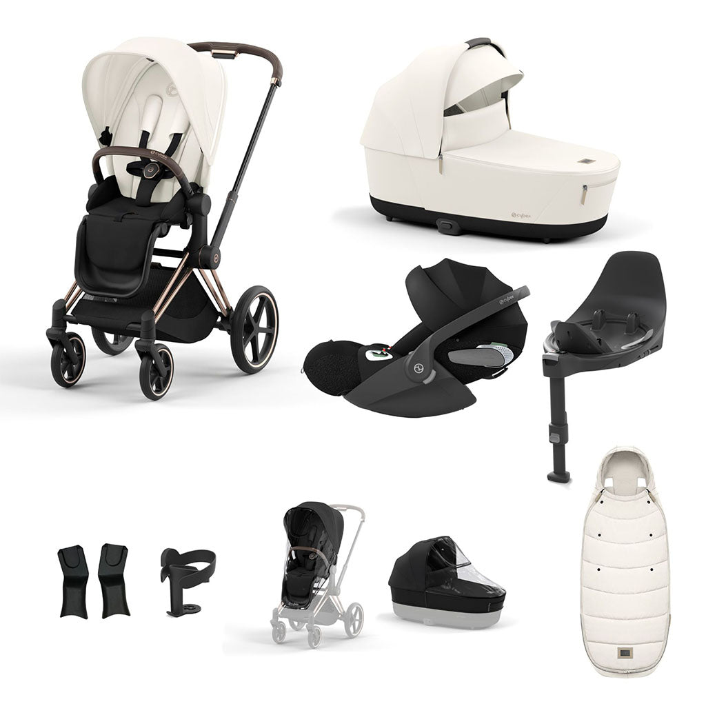 Cybex Priam Travel System - Rosegold / Off White