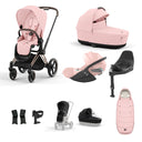 Cybex Priam Travel System - Rosegold / Peach Pink