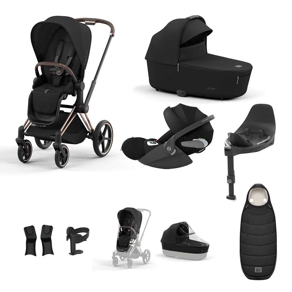 Cybex Priam Travel System - Rosegold / Sepia Black