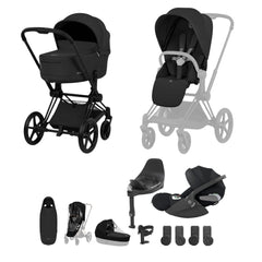 Cybex Priam Ultimate Accessory Bundle Comfort Collection - Matt Black / Sepia Black
