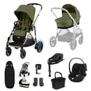 Cybex e-Gazelle S 11 Piece Cloud G i-Size Bundle - Moss Green