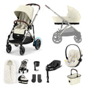 Cybex e-Gazelle S 11 Piece Cloud G i-Size Bundle - Seashell Beige