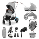 Cybex e-Gazelle S 11 Piece Cloud G i-Size Bundle - Stone Grey
