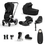 Cybex e-Priam Travel System - Chrome Black / Sepia Black
