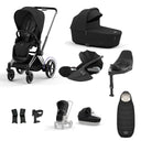 Cybex e-Priam Travel System - Chrome Black / Sepia Black