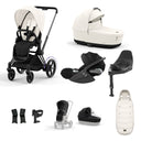 Cybex e-Priam Travel System - Matt Black / Off White