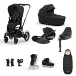 Cybex e-Priam Travel System - Matt Black / Sepia Black