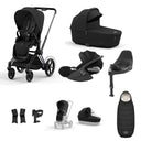 Cybex e-Priam Travel System - Matt Black / Sepia Black