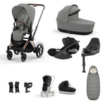 Cybex e-Priam Travel System - Rosegold / Mirage Grey