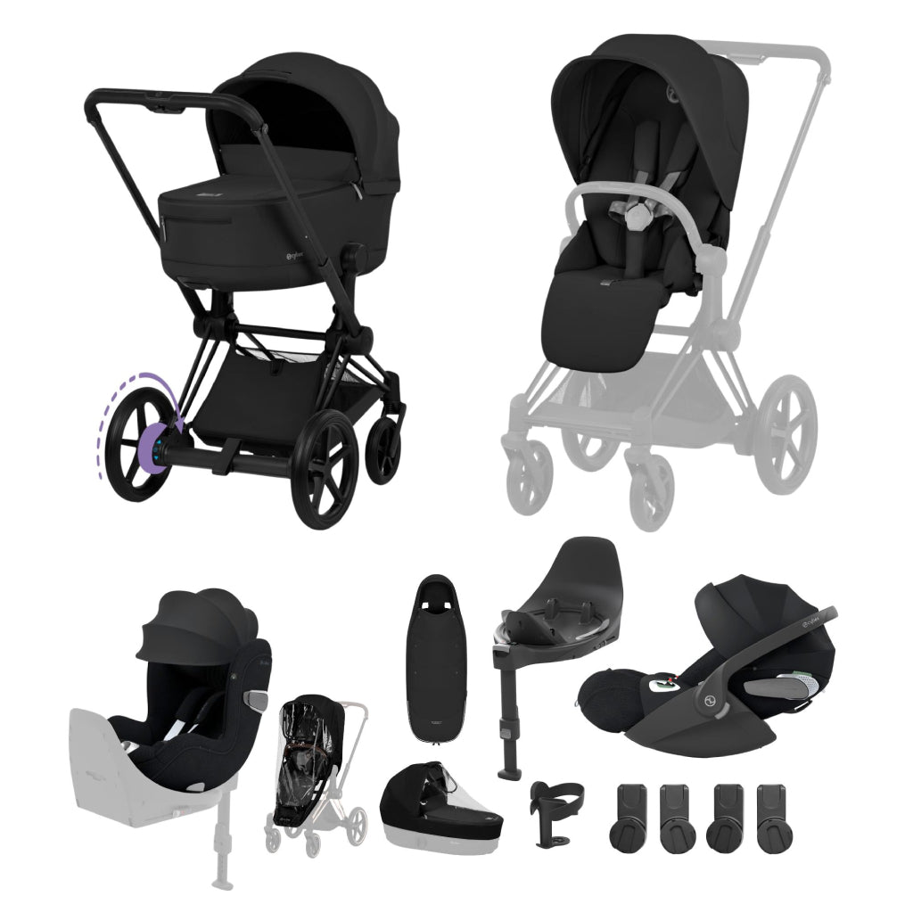 Cybex e-Priam Ultimate Birth & Beyond Bundle Comfort Collection
