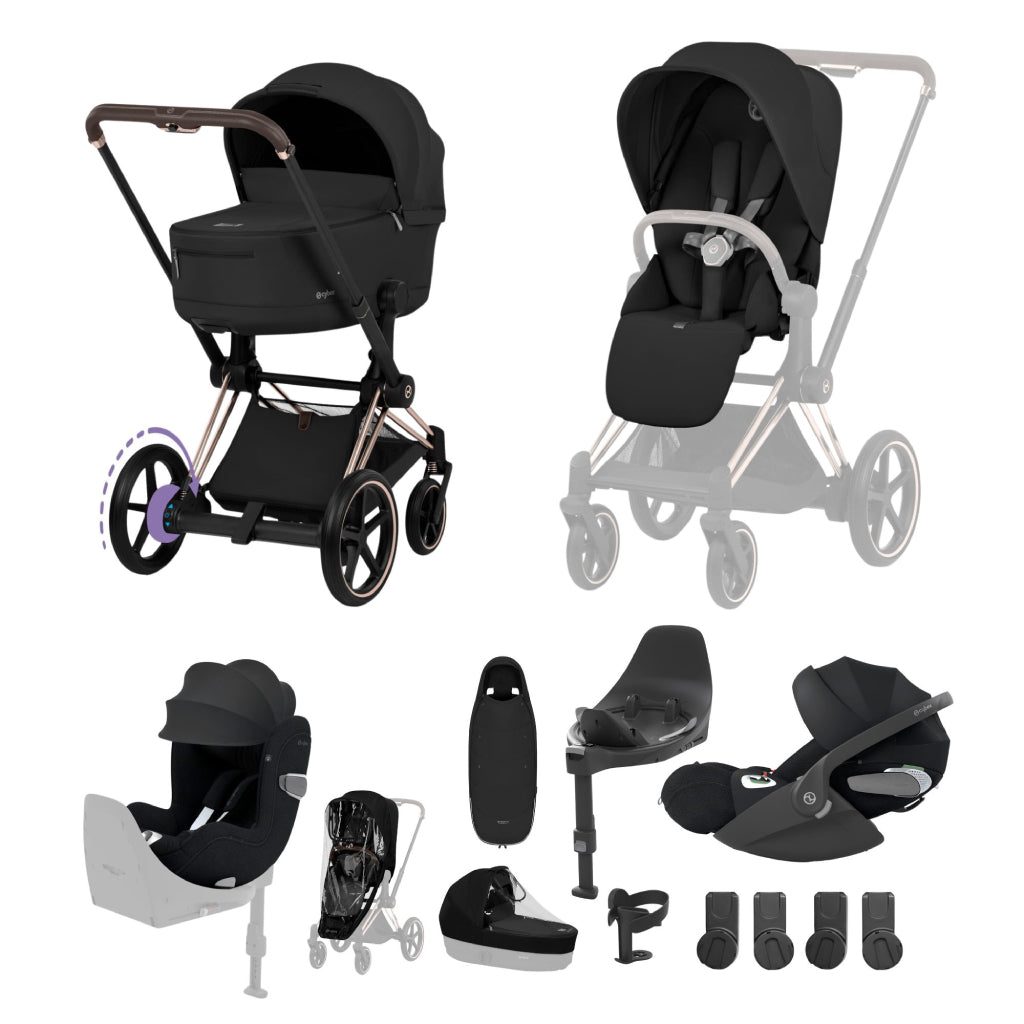 Cybex e-Priam Ultimate Birth & Beyond Bundle Comfort Collection