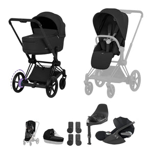 Cybex e-Priam Ultimate Bundle Comfort Collection - Matt Black / Sepia Black