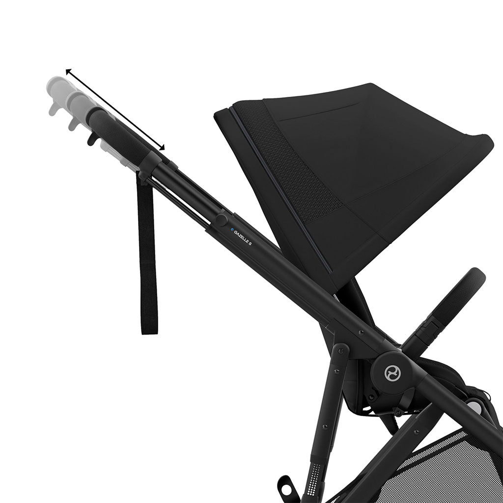 Cybex e-Gazelle S Pushchair - Moon Black