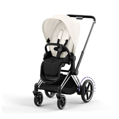 Cybex e-Priam Pushchair - Chrome Black / Off White