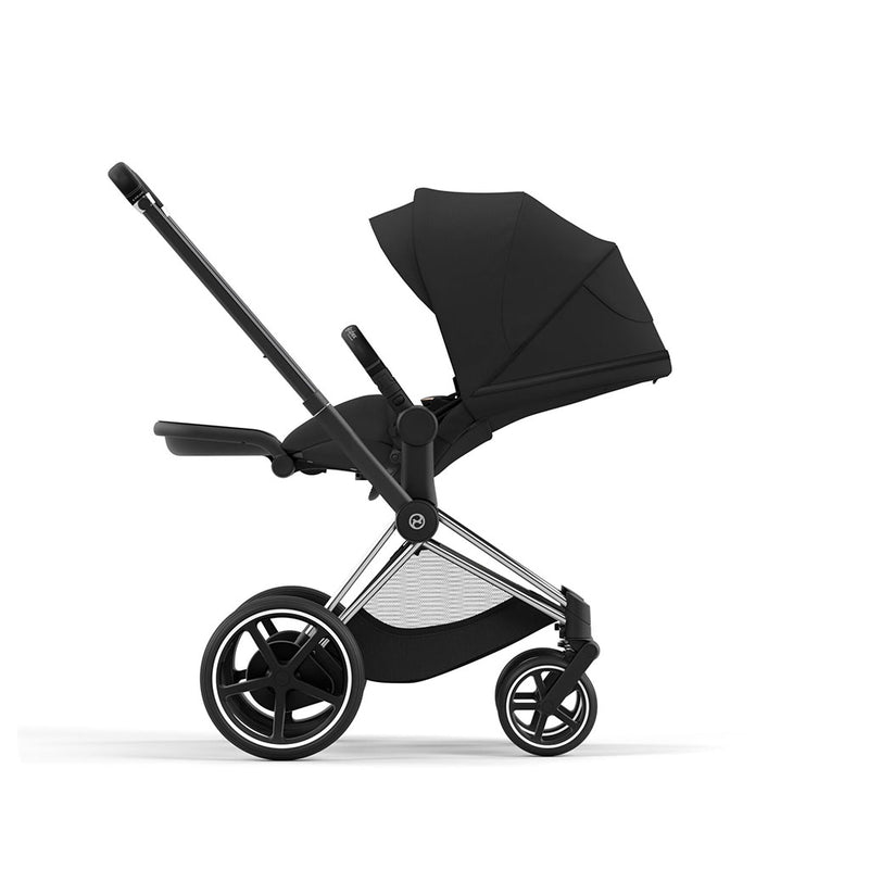 Cybex e-Priam Travel System - Chrome Black / Sepia Black