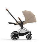 Cybex e-Priam Pushchair - Chrome Brown / Cozy Beige