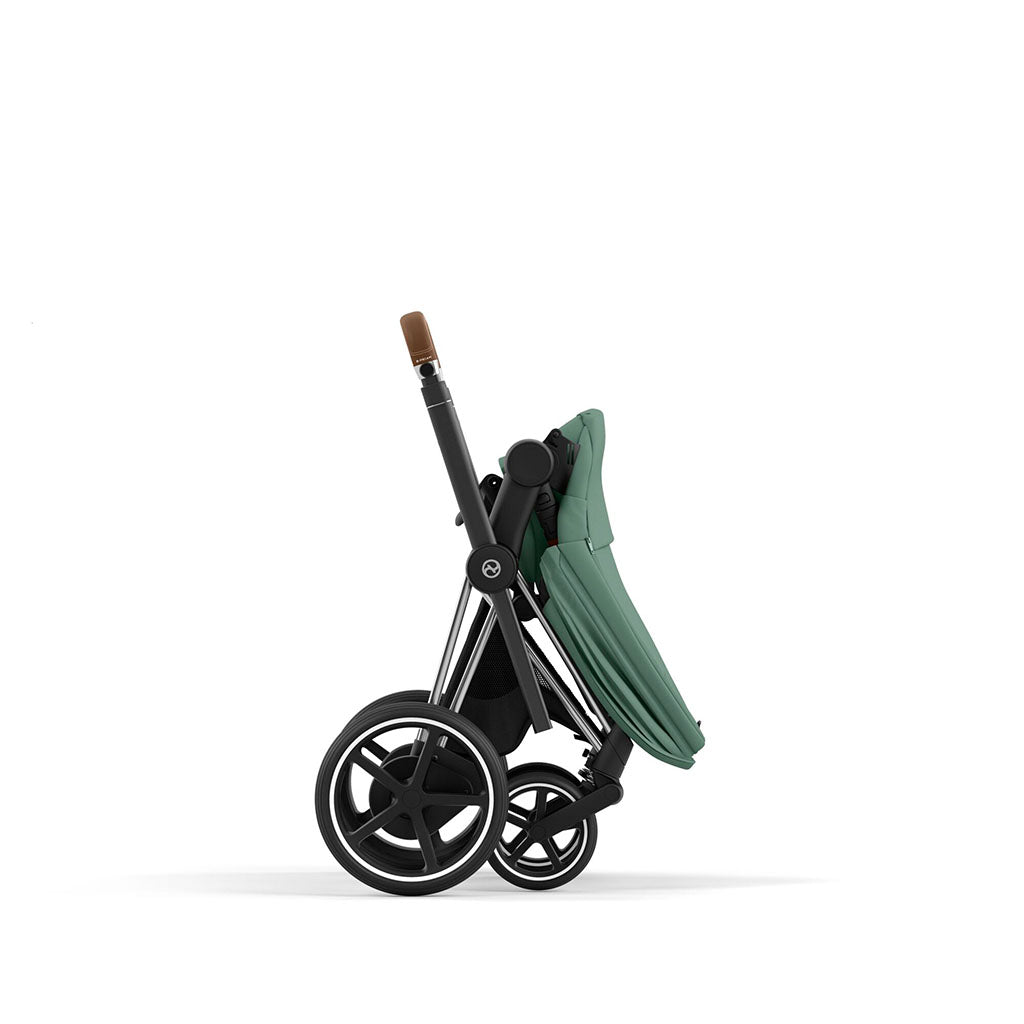 Cybex e-Priam Travel System - Chrome Brown / Leaf Green